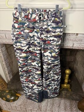 Arctix Kids Multicolor Camo Snow Pants - Gray, Green, Red, Yellow